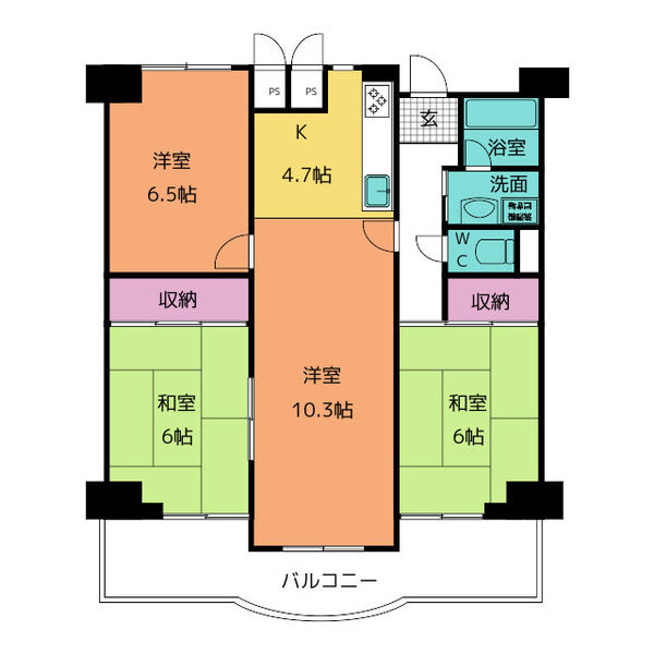 横須賀西住宅の間取り