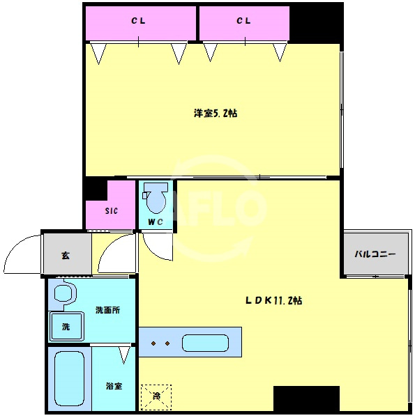 Y's大手通の間取り|Y's大手通(イースオオテドオリ)　間取り
