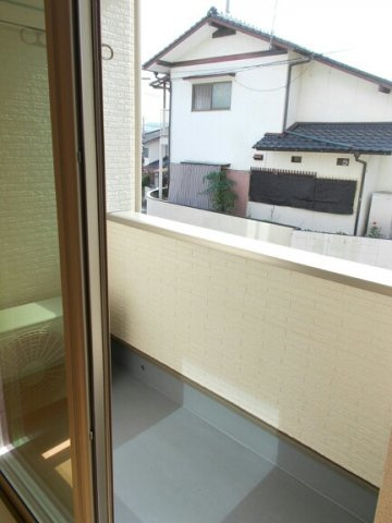 熊本市北区山室２丁目のアパートのバルコニー|広々としたバルコニーです