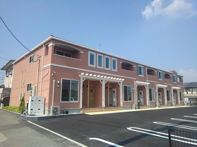 熊本市北区龍田９丁目のアパートの外観|外観は落ち着いています