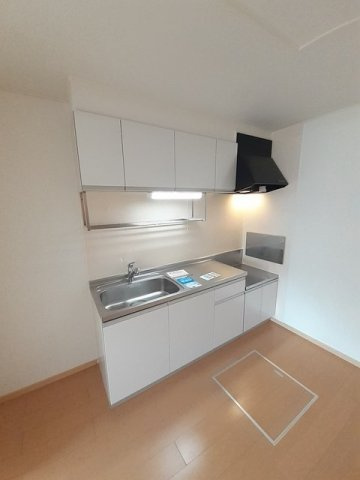 熊本市北区植木町一木のアパートのキッチン|きれいなキッチンです