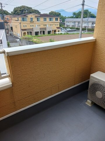 熊本市北区下硯川２丁目のアパートのバルコニー|バルコニーがあります
