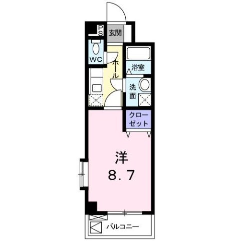 菊池郡菊陽町大字津久礼の賃貸マンションの間取り