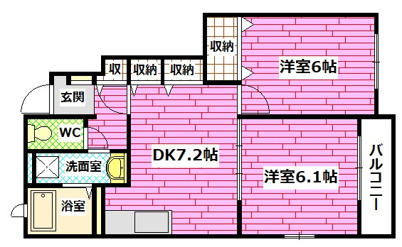 セイバリーKの間取り