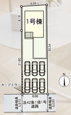 【区画図】 | Cradle garden　天童市小関第3　1号棟 | ★内覧予約でブランド米2kg★