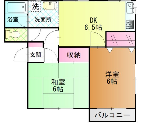 ニューキャッスル第２　北棟の間取り