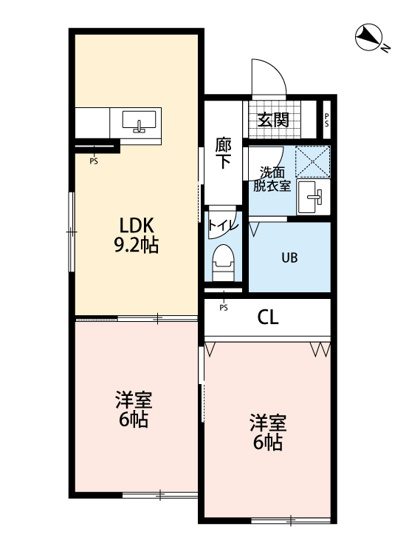 【間取り】 | 仲介手数料０円！初期費用かなりお安くご入居できます！フレシール緑ヶ丘