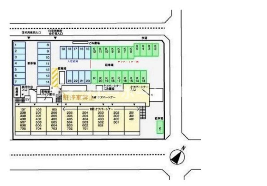 ヴァルスヴァルド※初期費用分割あと払いサービス利用可能物件の区画図