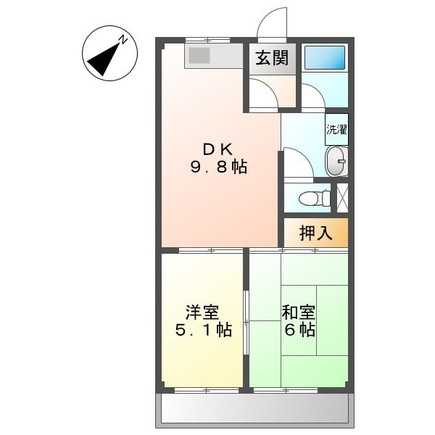 パレスさくらBの間取り