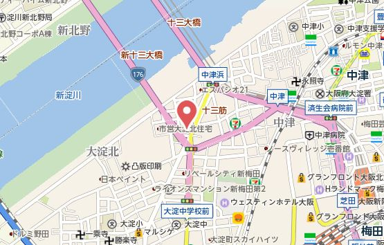 【地図】 | プロシード梅田西アヴァンセ