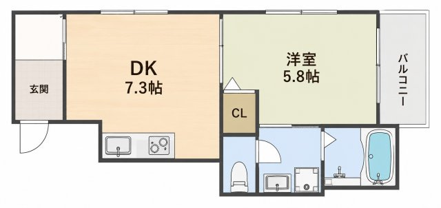ロワール北大手の間取り