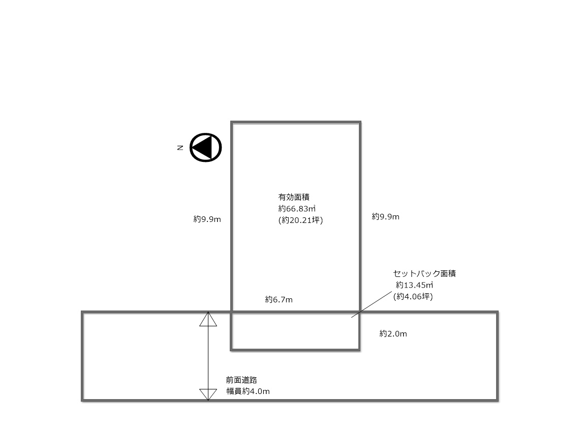 守口市大久保町1丁目の区画図