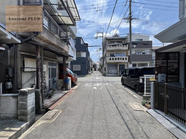 守口市大久保町1丁目の前面道路含む現地写真