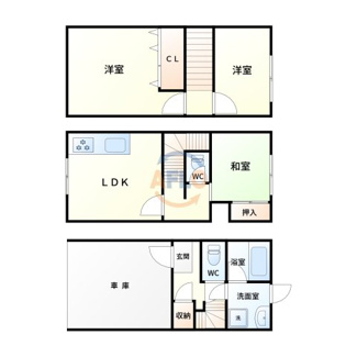 【間取り】 | 田川北2丁目戸建 | 間取り