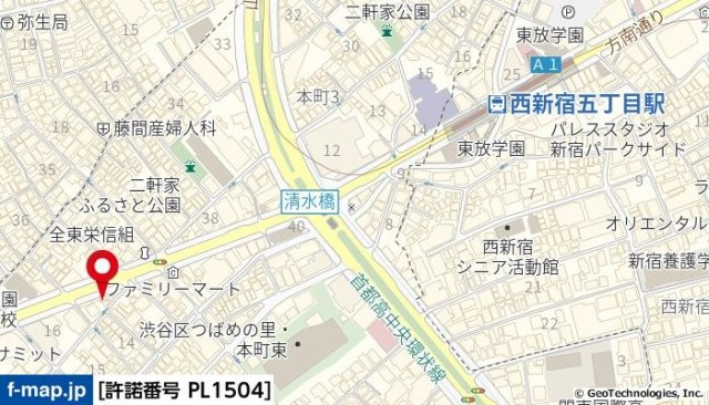 シャッツクヴェレ渋谷本町の地図