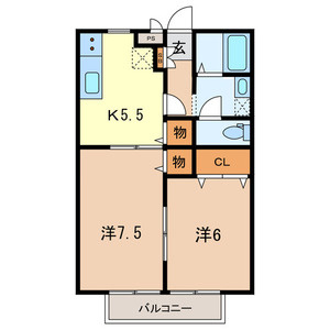 コンフォート岩槻Ｂの間取り