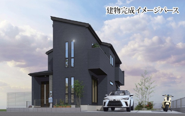 【外観パース】 | 厚木市三田三丁目　建築条件付売地　全1区画 | 完成イメージパースです