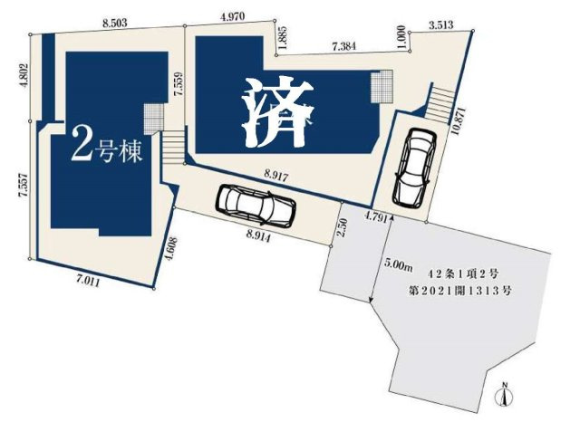 【横浜市戸塚区平戸2丁目35-22全2棟新築戸建て】★仲介手数料無料★の区画図