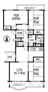 【間取り】 | メゾン千里丘P棟