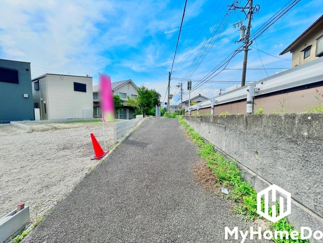 守山区西城1丁目　2期の前面道路含む現地写真