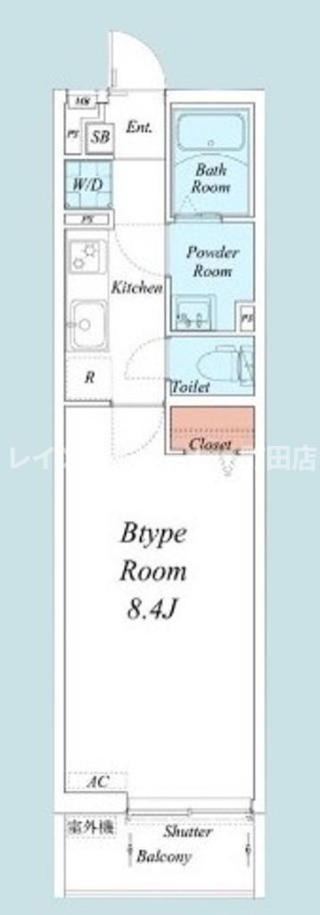 リブリ・アスフィード※初期費用分割あと払いサービス利用可能物件の間取り
