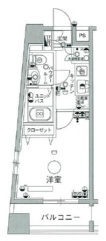 スカイコート蔵前の間取り
