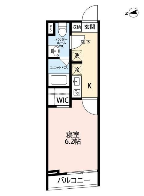 市川市原木３丁目のアパートの間取り