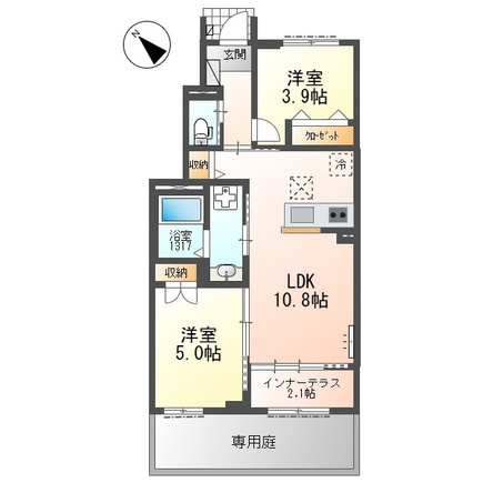 【間取り】 | ウィルヴィレッジ弐番館