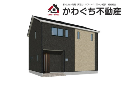 【外観パース】 | Cradle garden　天童市柏木町　1号棟 | ★内覧予約でブランド米2kg★