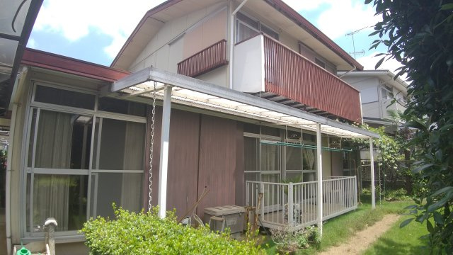 真岡市八木岡中古住宅の庭