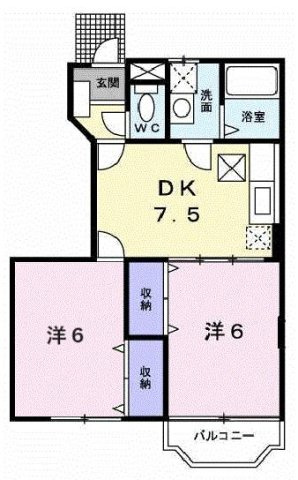 パルテールⅡの間取り