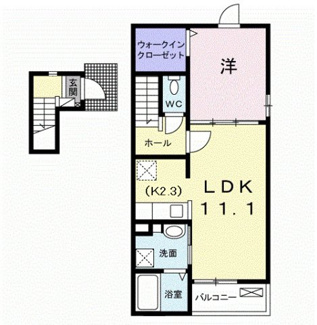 【間取り】 | カーサ　ベルビューⅡ | 間取りです。