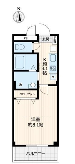 セブンアベニュー江北の間取り
