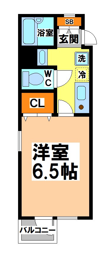 三鷹市下連雀３丁目の賃貸マンションの間取り