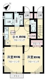【間取り】 | ビオトープ桜丘Ａ棟