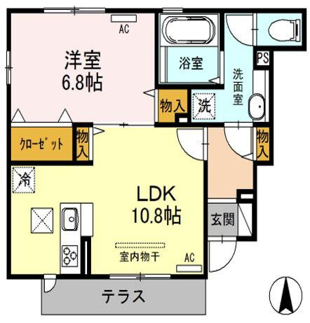 メゾン　セジュール　Bの間取り