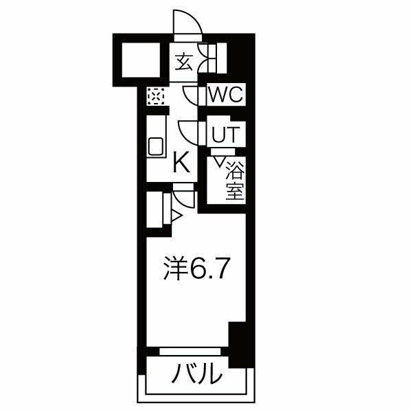 メイクス鶴舞Ⅱの間取り