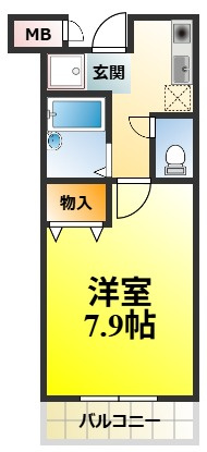 セゾンコート春木の間取り