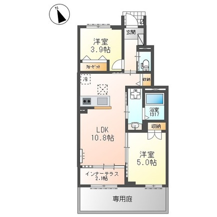 【間取り】 | ウィルヴィレッジ弐番館