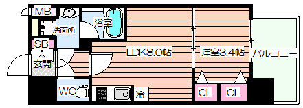 【間取り】 | アーバネックス西天満