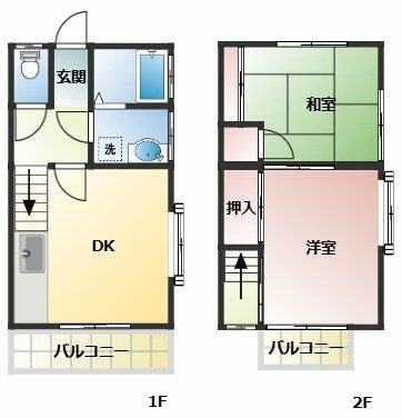 テニメント逆井の間取り