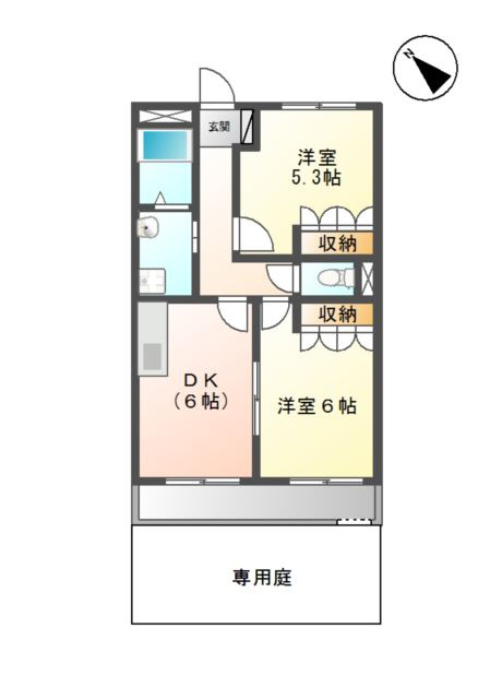 ベルハイム　　　刈谷市近郊の賃貸はクラスホーム刈谷店の間取り