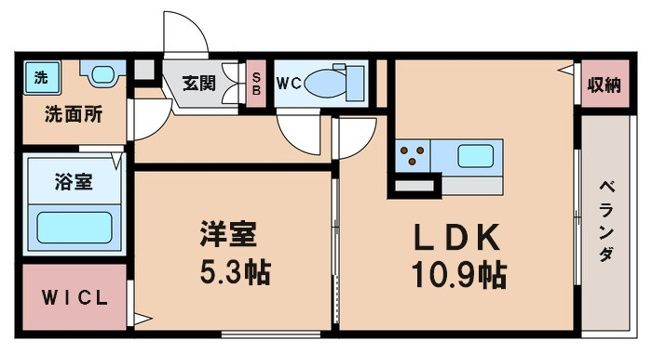【間取り】 | Ⅾ-room今川 B棟