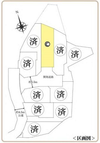 【横浜市戸塚区平戸町261全10棟新築戸建て】★仲介手数料無料★（平戸小学校・平戸中学校）の区画図