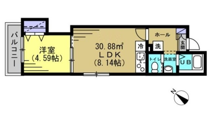 AJ高砂Ⅲの間取り