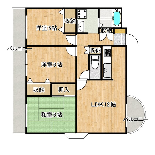 パークヒルズ西台の間取り|間取り図です