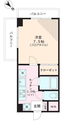 コロナビルの間取り