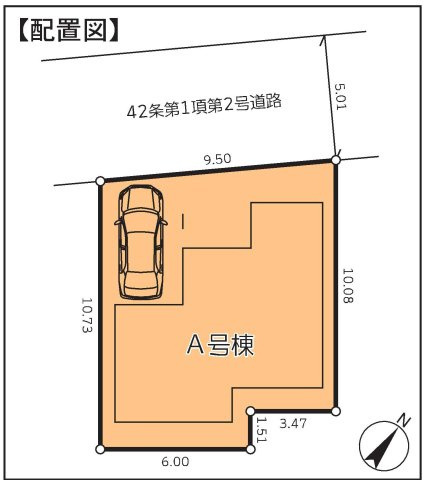 【横浜市戸塚区平戸1丁目15-51新築戸建て】★仲介手数料無料★（六ツ川西小学校・六ツ川中学校）の区画図