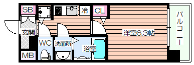 【間取り】 | アドバンス大阪ドーム前アヴェニール