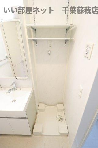 PARK　HILLS　MIYAKO　Ａの洗面所|洗濯機置場